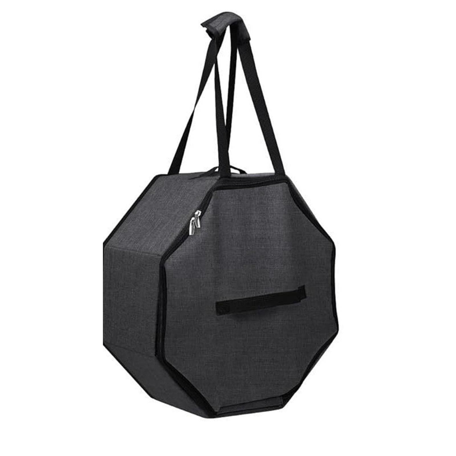 Large Capacity Hat Box Cowboy Hat Storage Bag Hat Travel Case Hat Organizer Bag for Fedoras Berets Cowboy Hats black