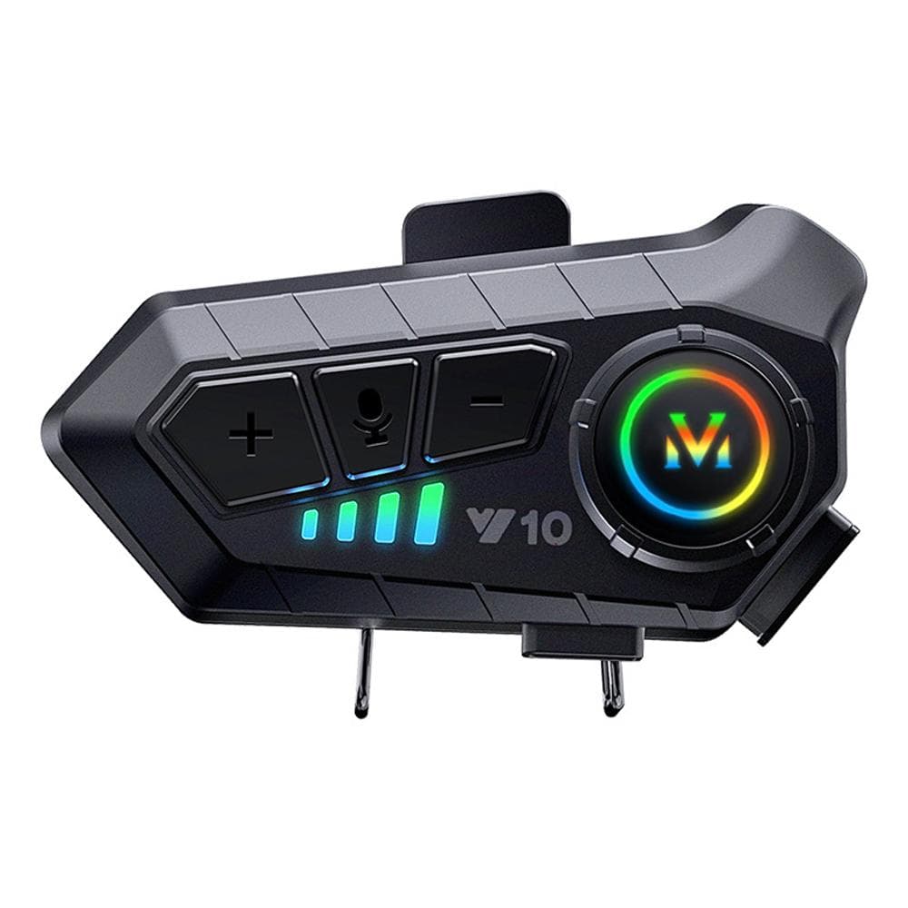 Motorcycle Helmet Headset BT5.3 Noise Reduction Headphone Waterproof Support Hands-Free Calling Hard Microphone black