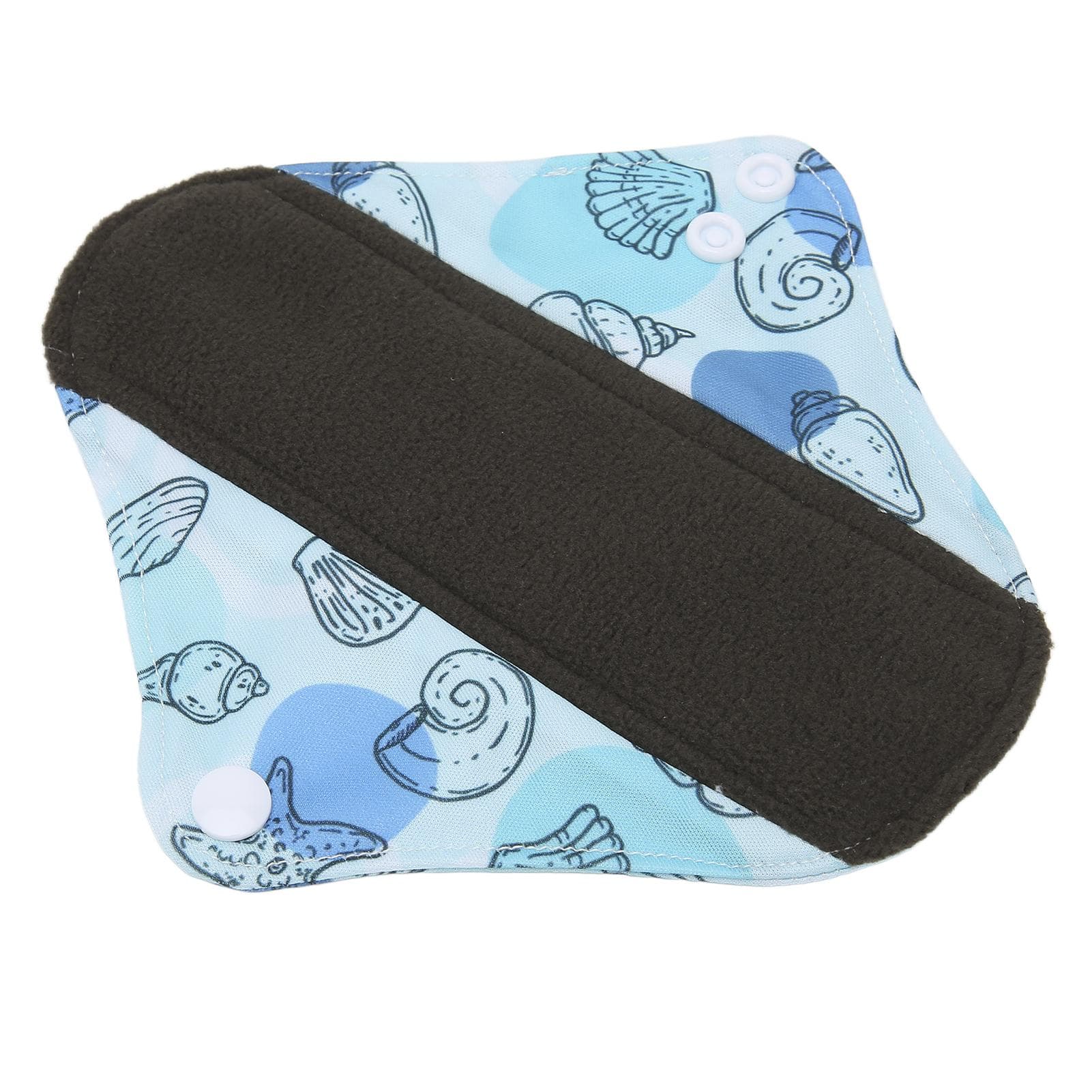 Reusable Sanitary Pad Bamboo Charcoal Portable Soft Printed Elegant Washable Menstrual Pad for