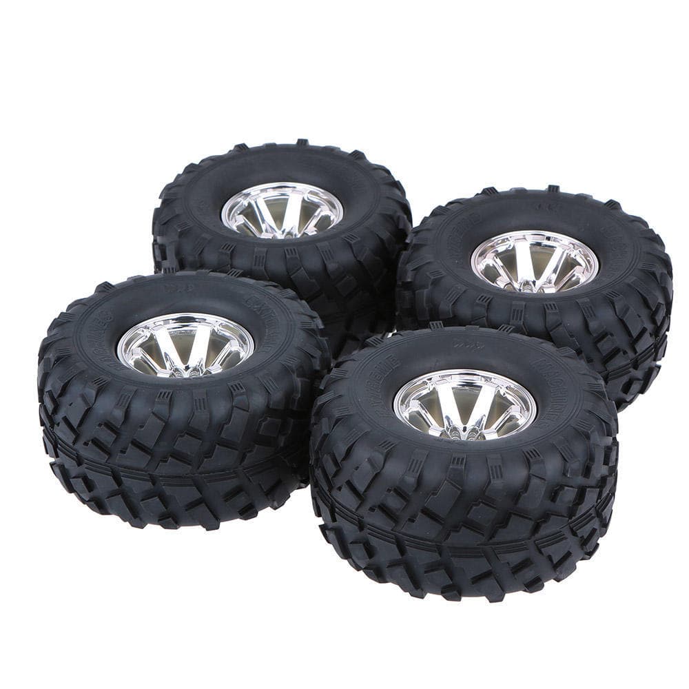 4Pcs/Set 1/10 Remote Control Truck Tire Tyres Replacement for TRX HSP Tamiya HPI Kyosho Remote