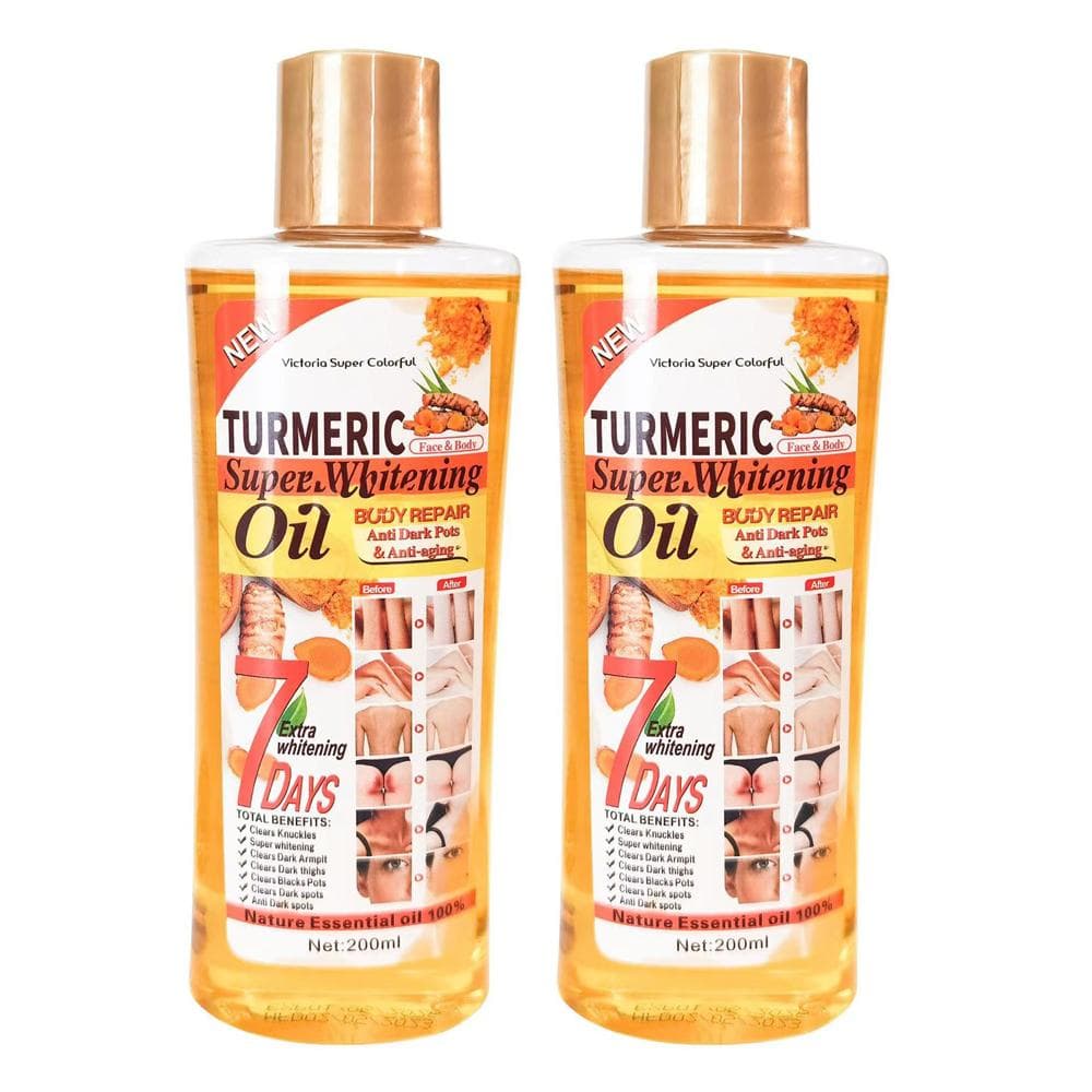 Turmeric Essential Oil Facial Body Massage Moisturizing Diffuser Aromatherapy Face Body Care Anti Aging Remove Dark Spot 200ml 2pcs
