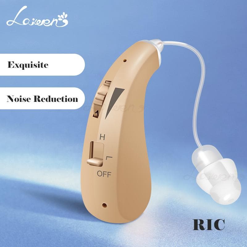 Hearing Aids Amplifier Rechargeable Seniors Digital Lightweight Adult Wireless Noise Cancelling Reduction Resound Sound Voice Elder Ear Hear Loss wheat