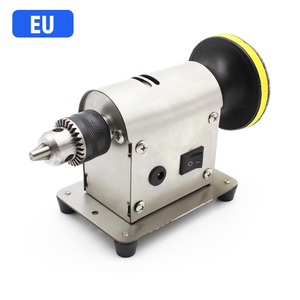 Multifunction Jewelry Rock Polishing Buffer Machine Jewelry Grinder Mill Polishing Machine Jewelry EU Plug silver