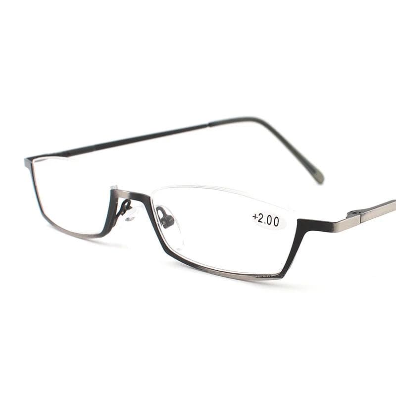 Small Half Frame Reading Glasses Women Spring Hinges Frame Prescription Glasses Alloy Oculos 1