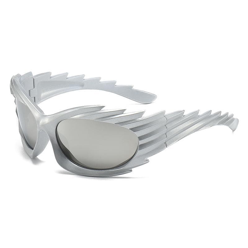 European American Wings Riding Sunglasses Concave Design Ins Fashion Women Hedgehog Y2K Sunglasses 1PC
