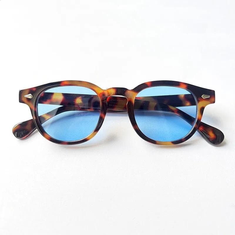 New European American Fashion Oval Sunglasses Rice Nail Design High End UV Protection Street Style Glasses