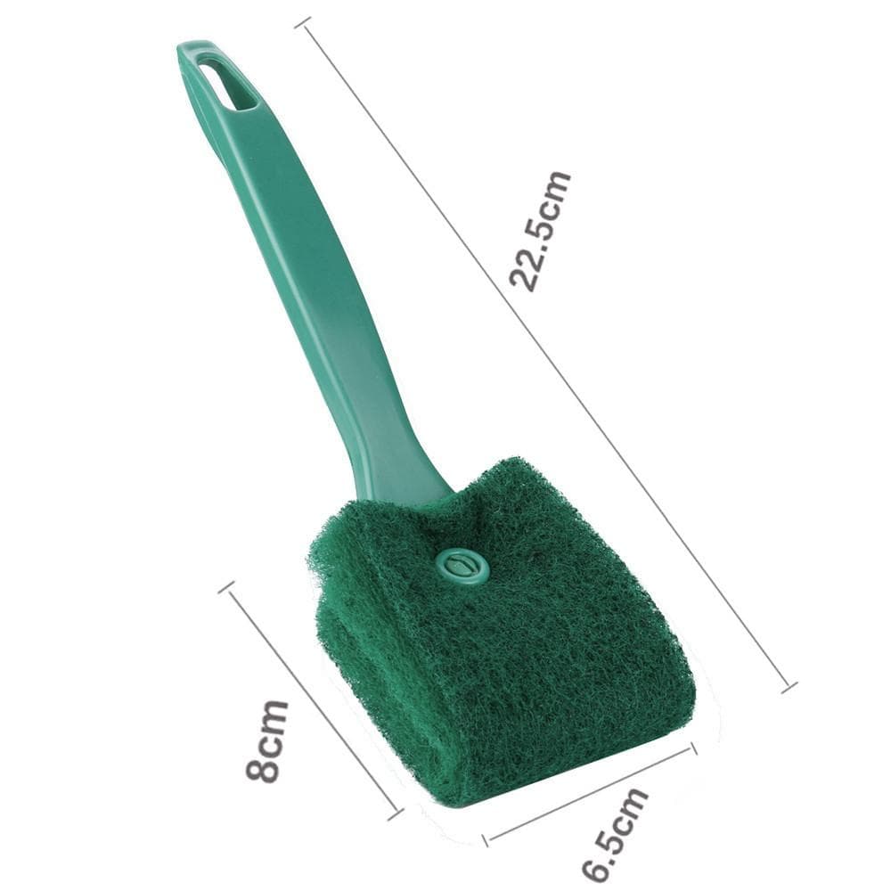 Practical Aquarium Plant Algae Cleaner Glass Fish Tank Clean Cleaning Brush green 23cm