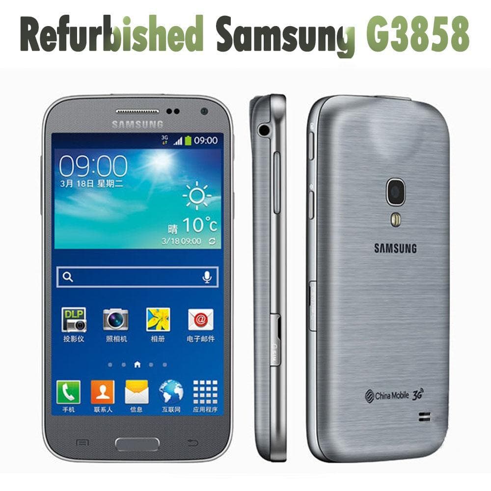 Refurbished Samsung Galaxy Beam2 G3858 Mobile Phone With 1 SIM simple set silver