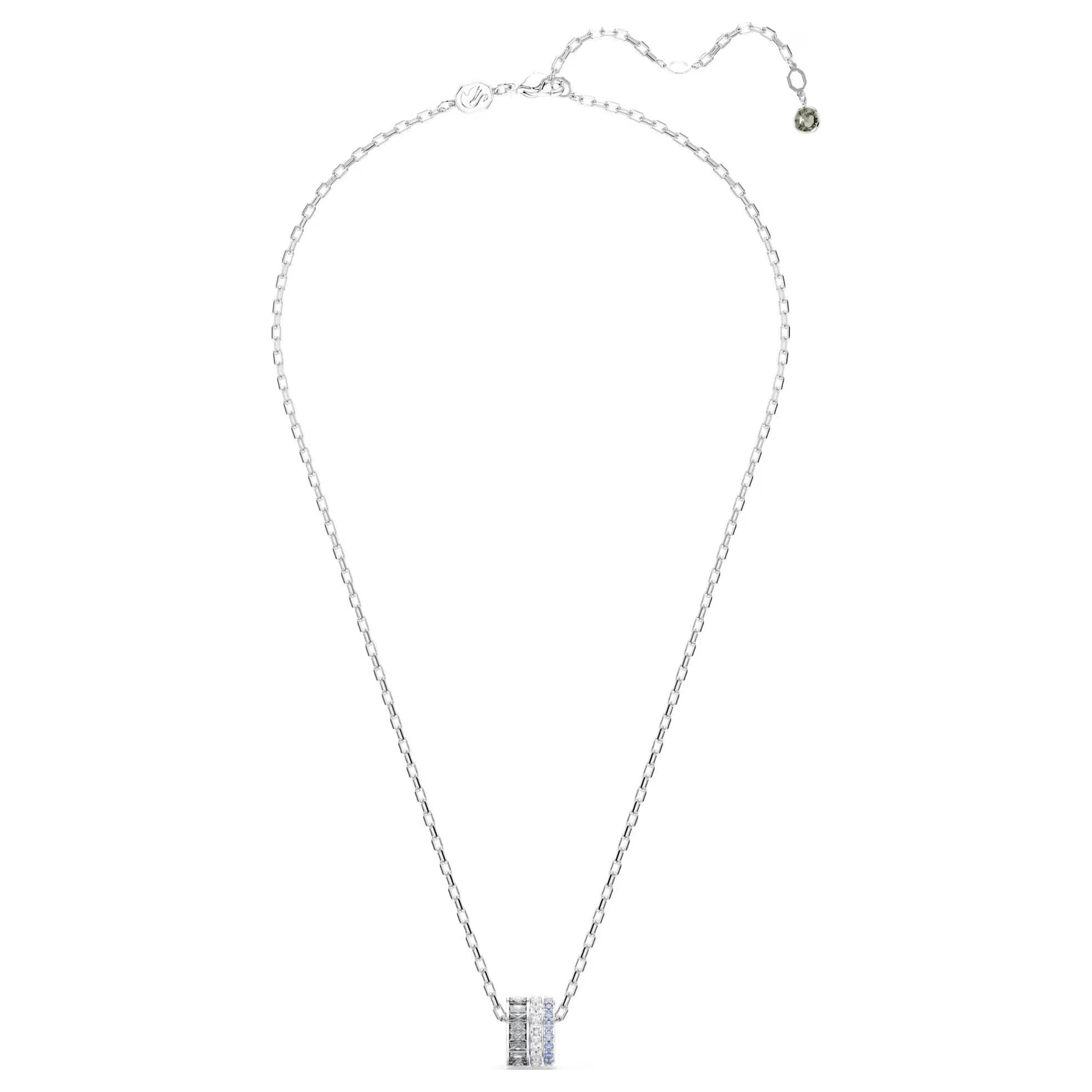 Swarovski Connexus Pendant Design With Cubic Zirconia Necklace Women necklace Silver 5690041 Box (Random Color)