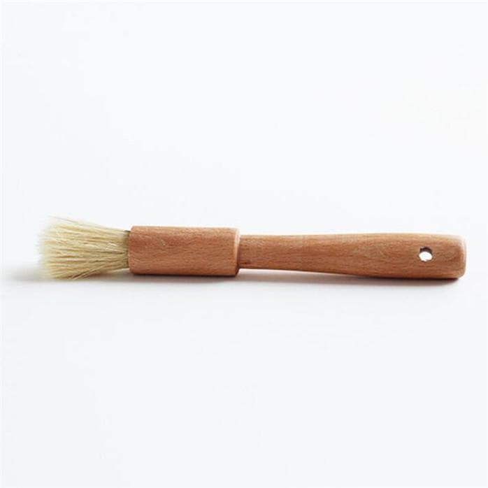 Kitchen Oil Brushes Basting Brush Wooden Handle Bbq Grill Pastry Brush Baking Cooking Tools Bakeware 1.0