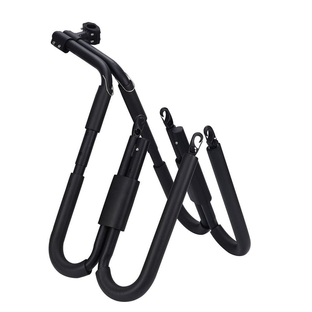 Bike Surfboard Rack Holder Double-Board Portable Adjustable Side Carrier Surf Rack Wakeboard Wind black