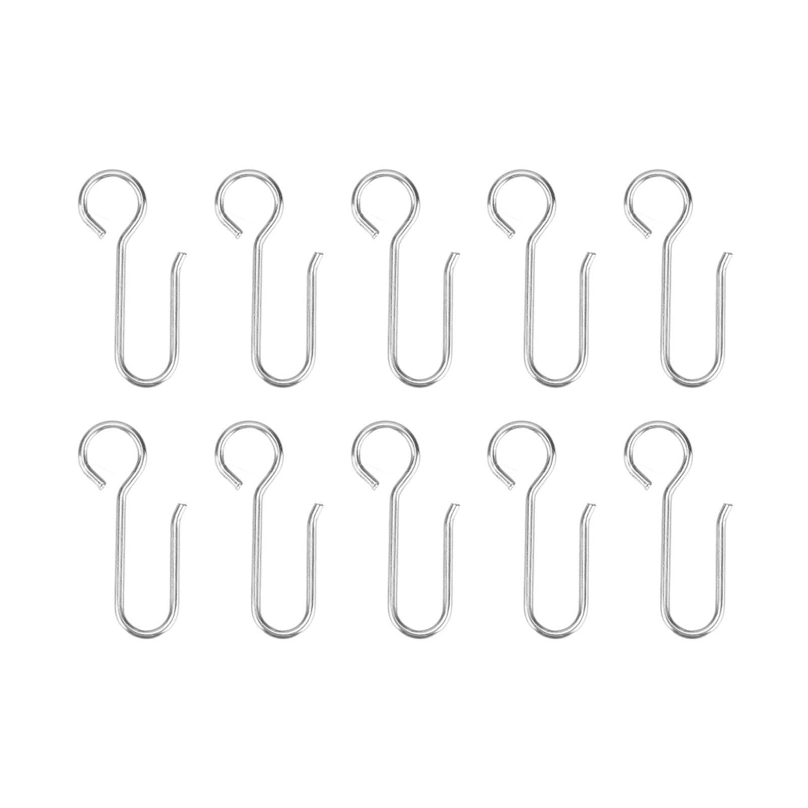 80Pcs Curtain Hooks Small Size Lightweight Rustproof Durable Easy Installation Drapery Hooks for