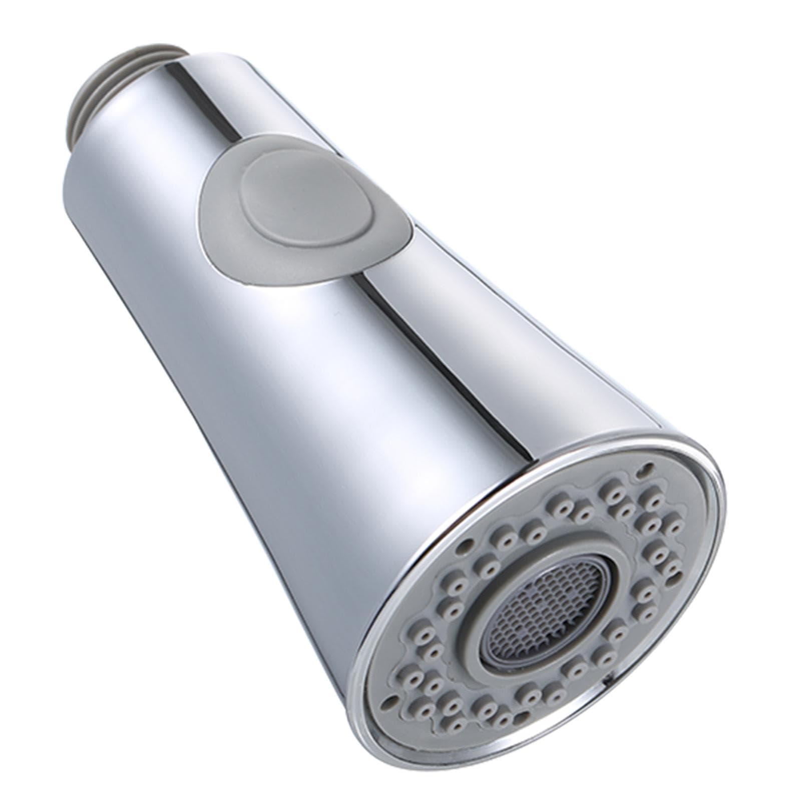 Kitchen Sink Faucet Head 2-Function Pull Out Spray Head with Check Valve Replacement Parts G1/2 Polished chrome silver