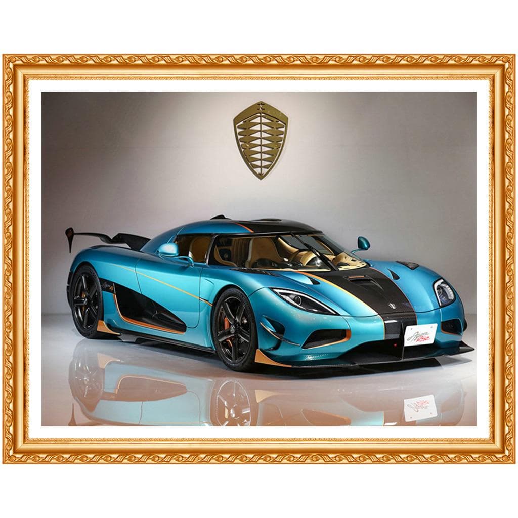 Diamond Embroidery Sports Car 3D Diamond Painting Full Rhinestones Picture Crystal Handmade Diy Kit 20X30CM
