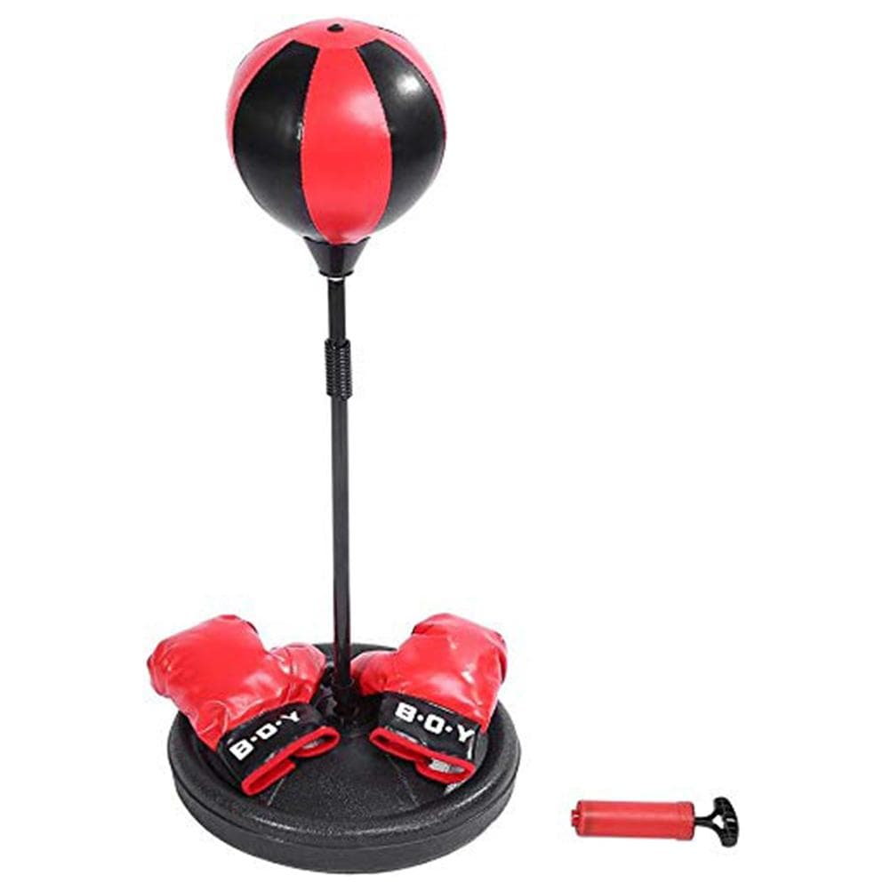 Fun Boxing Ball Set for Kids with Punching Ball with Stand Boxing Gloves Hand Pump Kids Gift