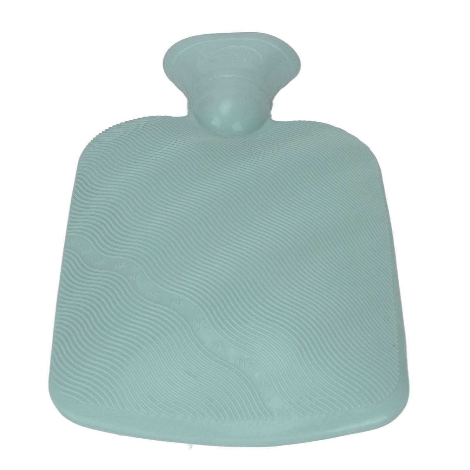 PVC Hot Water Bottle Winter Soft Home Portable Soreness Relief Hand Feet Hot Water Bag for blue