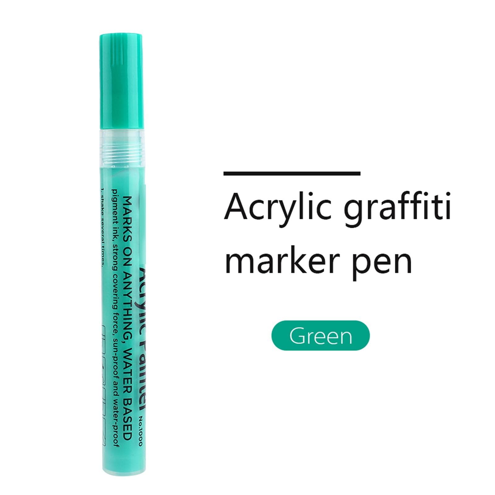 Bright & Colorful Acrylic Painter Marker Pen For Craft Scrapbook Green