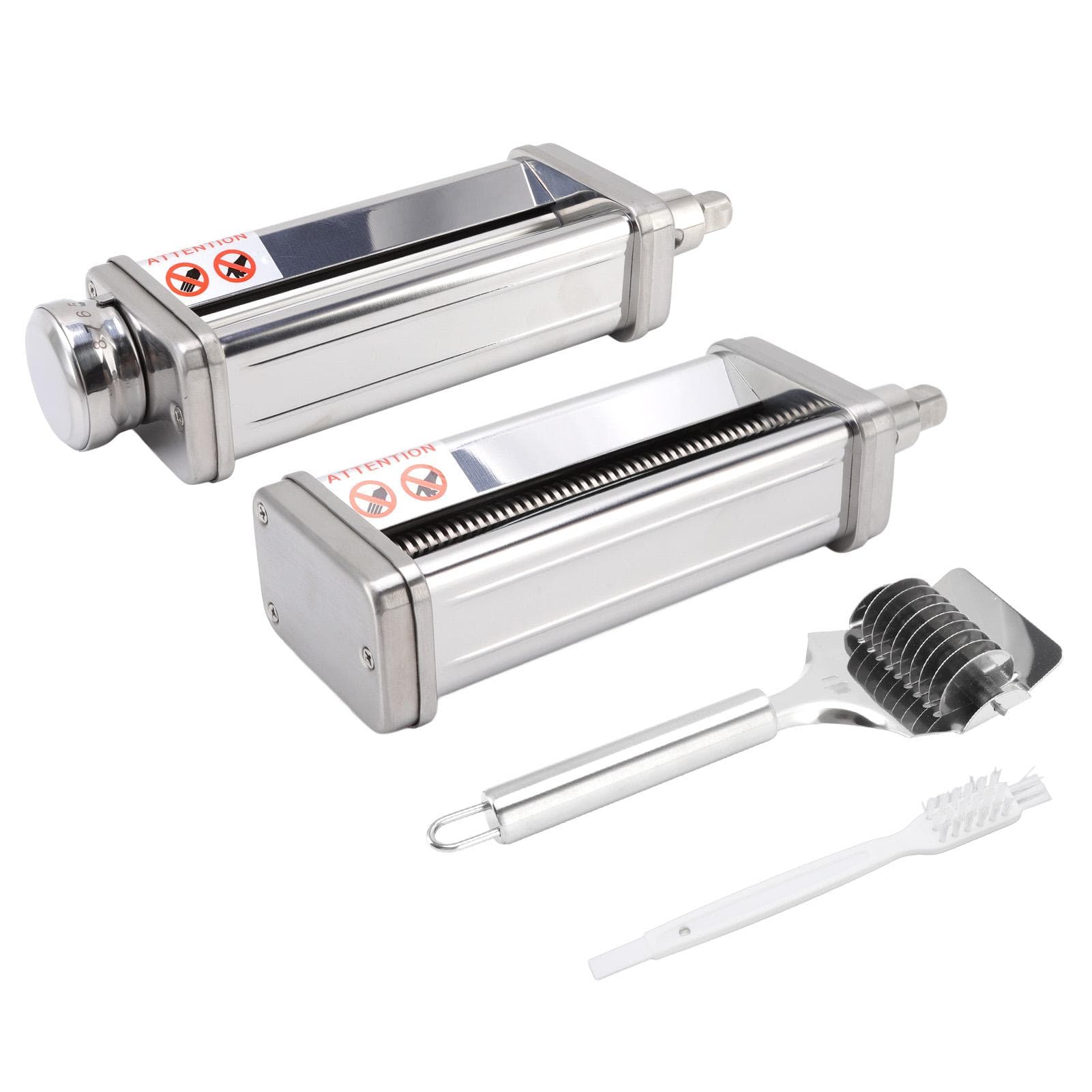 Pasta Maker Attachment Stainless Steel 8 Gears Thickness Pasta Maker Sheet Roller Cutter for Stand