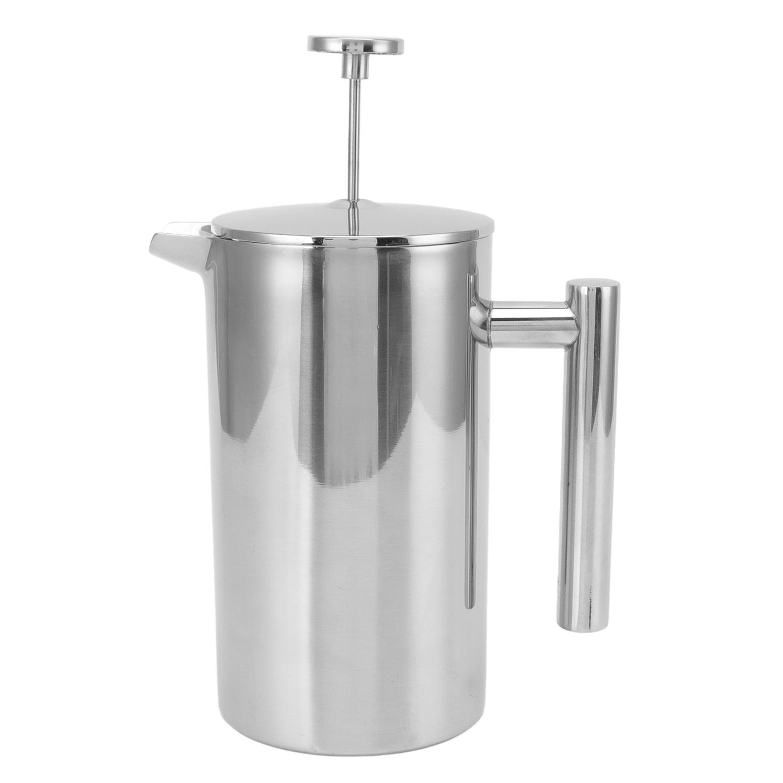 French Press Coffee Maker 304 Stainless Steel Double Wall Teapot Hand Brewed Coffee Press with 350ml