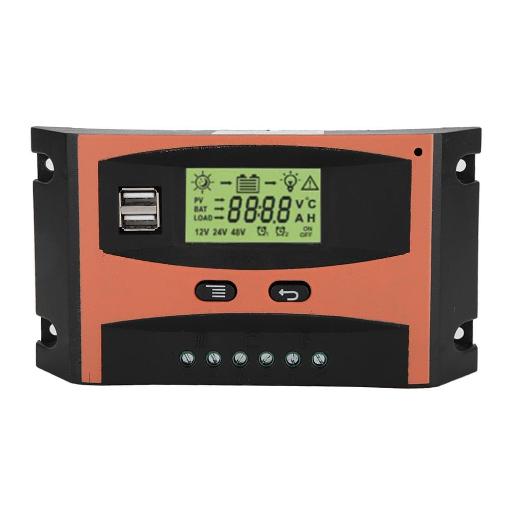 12V24V MPPT Solar Panel Regulator LCD Screen Auto Battery Controller 60A