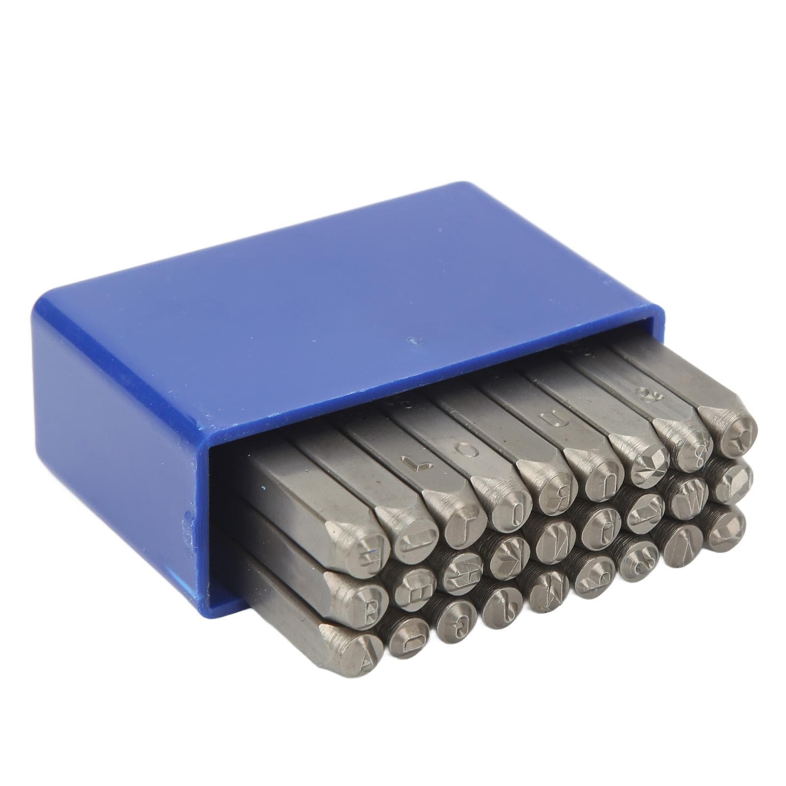 27 Pcs Metal Stamps High Carbon Steel Metal Letter Punch Stamps Set for Jewelry Leather with 3mm Letters