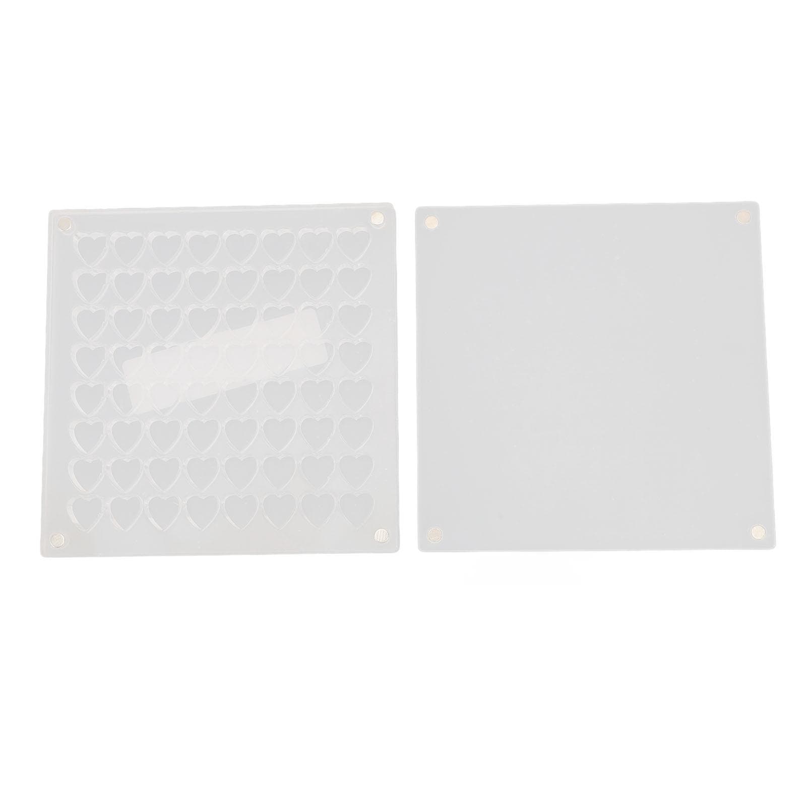 Acrylic Magnetic Seashell Display Box Case Transparent Trinket Storage Box Small Craft Organizer