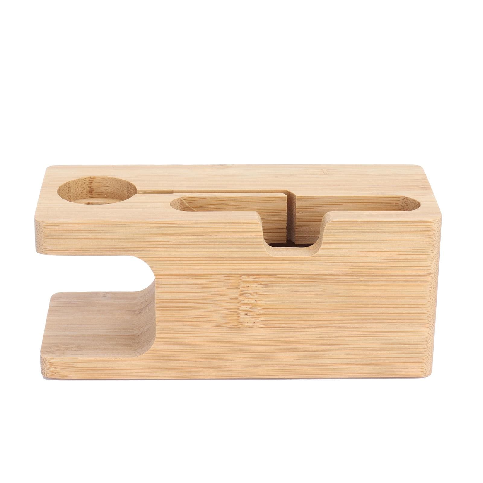 Smart Phone Rack Watch Charging Stand Bamboo Storage Rack for Living Room Bedroom Use
