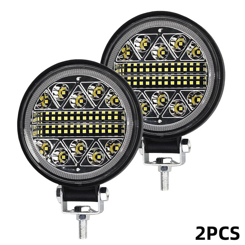 4 Inch 102W LED Car Work Light with Strobe Mode for Truck Boat ATV Jeep Tractor Offroad 4x4 Barra LED Headlight 12V 24V 2 Pcs