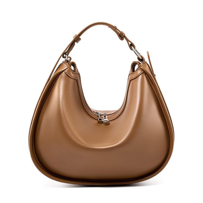 Niche Design Crescent Prepuke Underarm Bag Female Simple Senior Single Shoulder Crossbody All-matching Female Bag brown