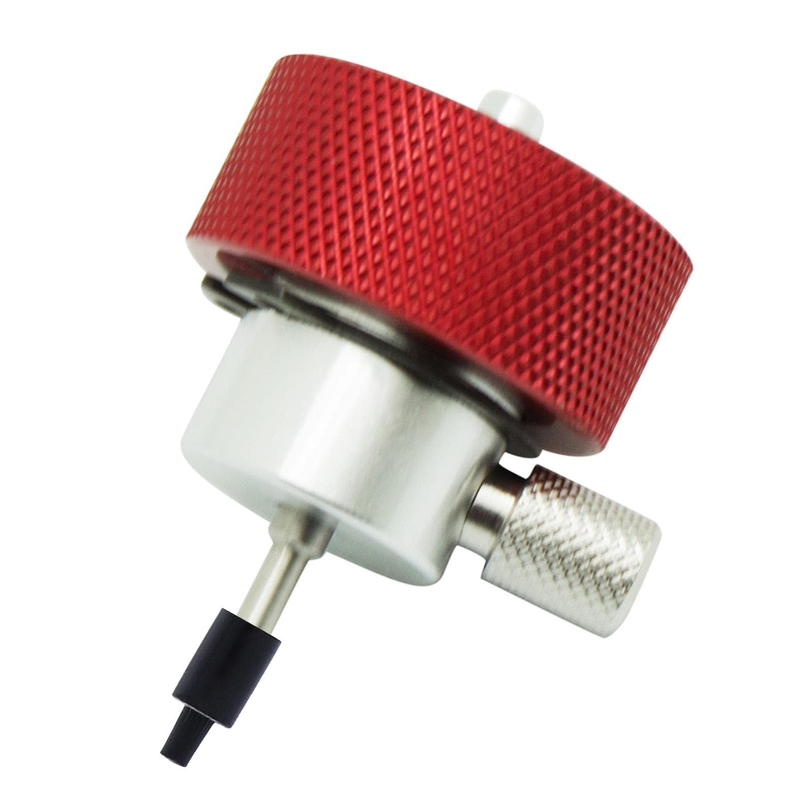 Gas Tank Adapter Gas Refill Adapter Propane Filling Adapter Propane Needle Inflatable Connector for Reticulated Lines red