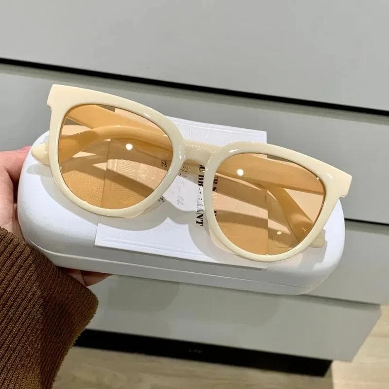 New Fashion Sunglasses Elegant Large Frame Retro Style UV400 Shades for Men and Women Square Sun Glasses