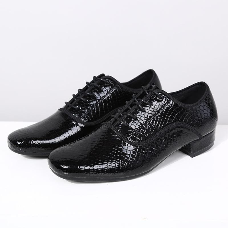Low Heels 3cm Modern Ballroom Dance Shoes for Men Standard Practice Dancing Shoes Indoor 42 black
