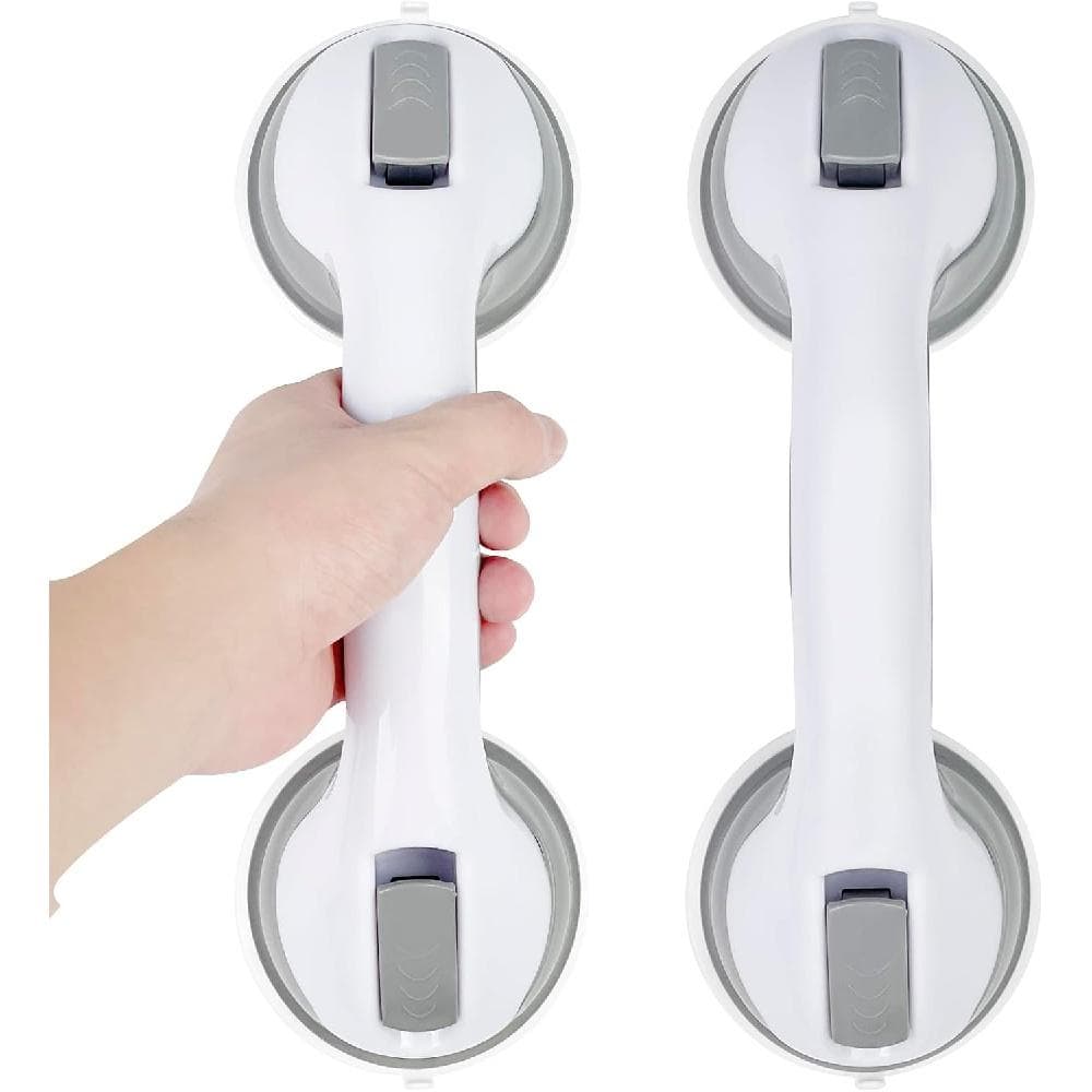Grab Bars for Seniors, Pack of 2 Suction Cup Shower Handle with Bathtub Handle Support Handle, Disabled Toilet Grab for Disabled