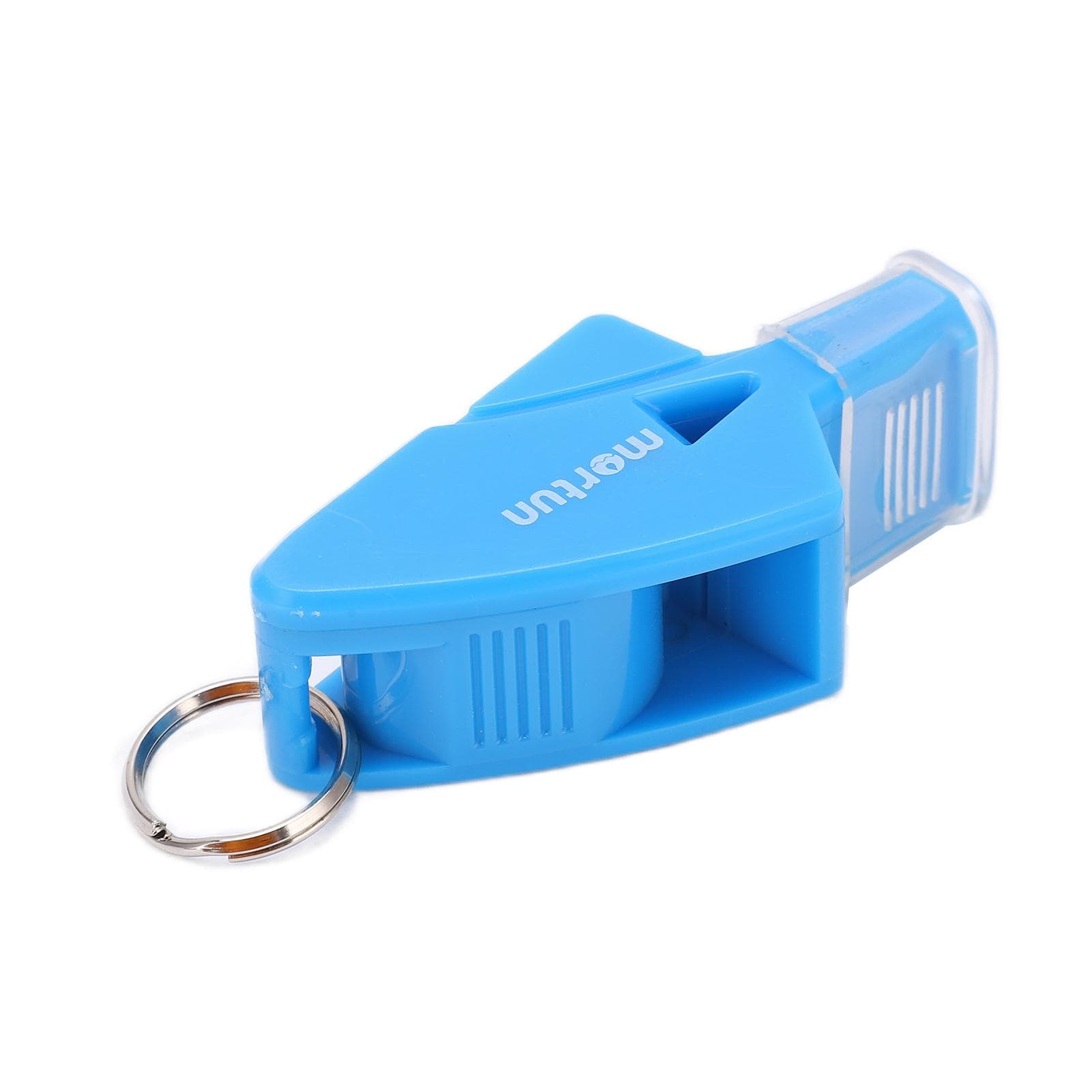 Whistle Plastic Crisp Sound Outdoor Whistle Basketball with Lanyard and Finger ClipDark Blue