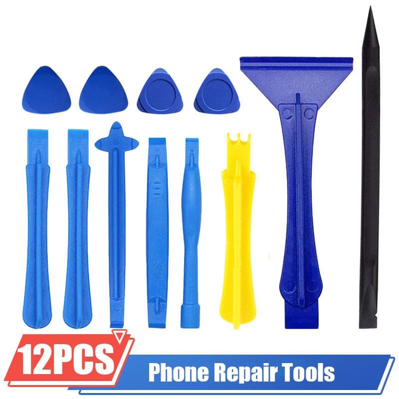 12 In 1 Plastic Pry Bar Tool Blade Mobile Electronic Equipment Repair Computer Disassemble Pry Opening Screwdriver Kit Hand Tool