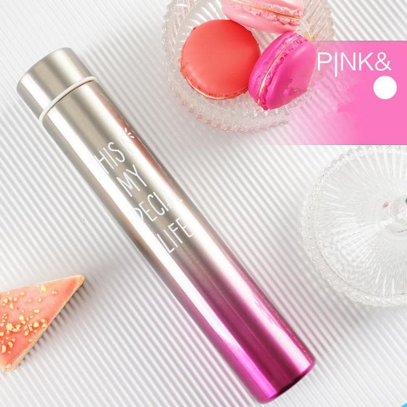 Bpa-free Insulated 260ML Slim Vacuum Flasks Thermos Cup 304Stainless Steel Coffee Water Bottle 260ml pink