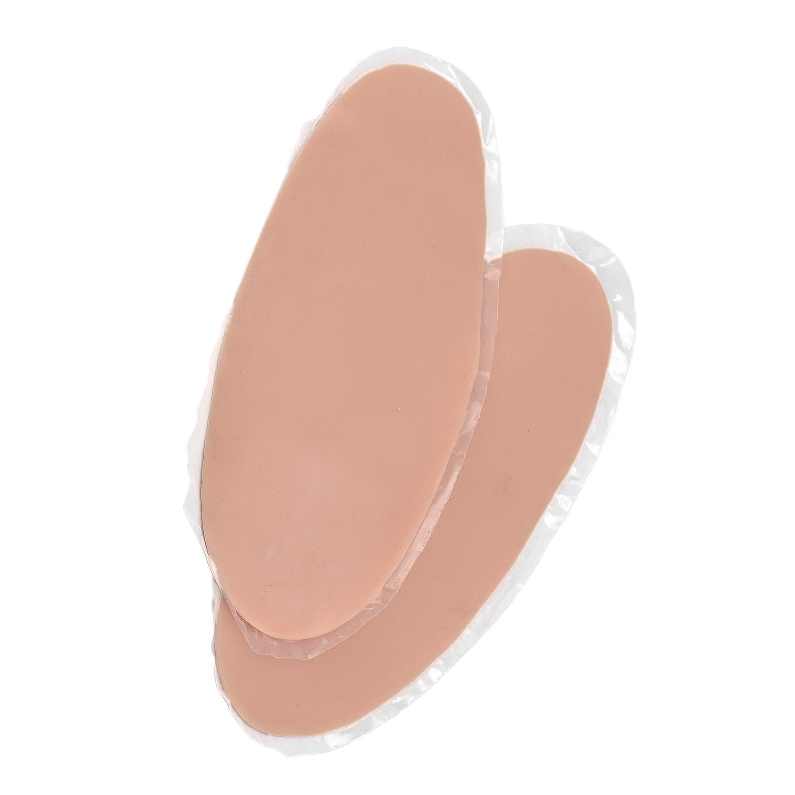 Silicone Calf Pads Self Adhesive Calf Corrector Reusable Silicone Calf Concealer Pad for Crooked L beige