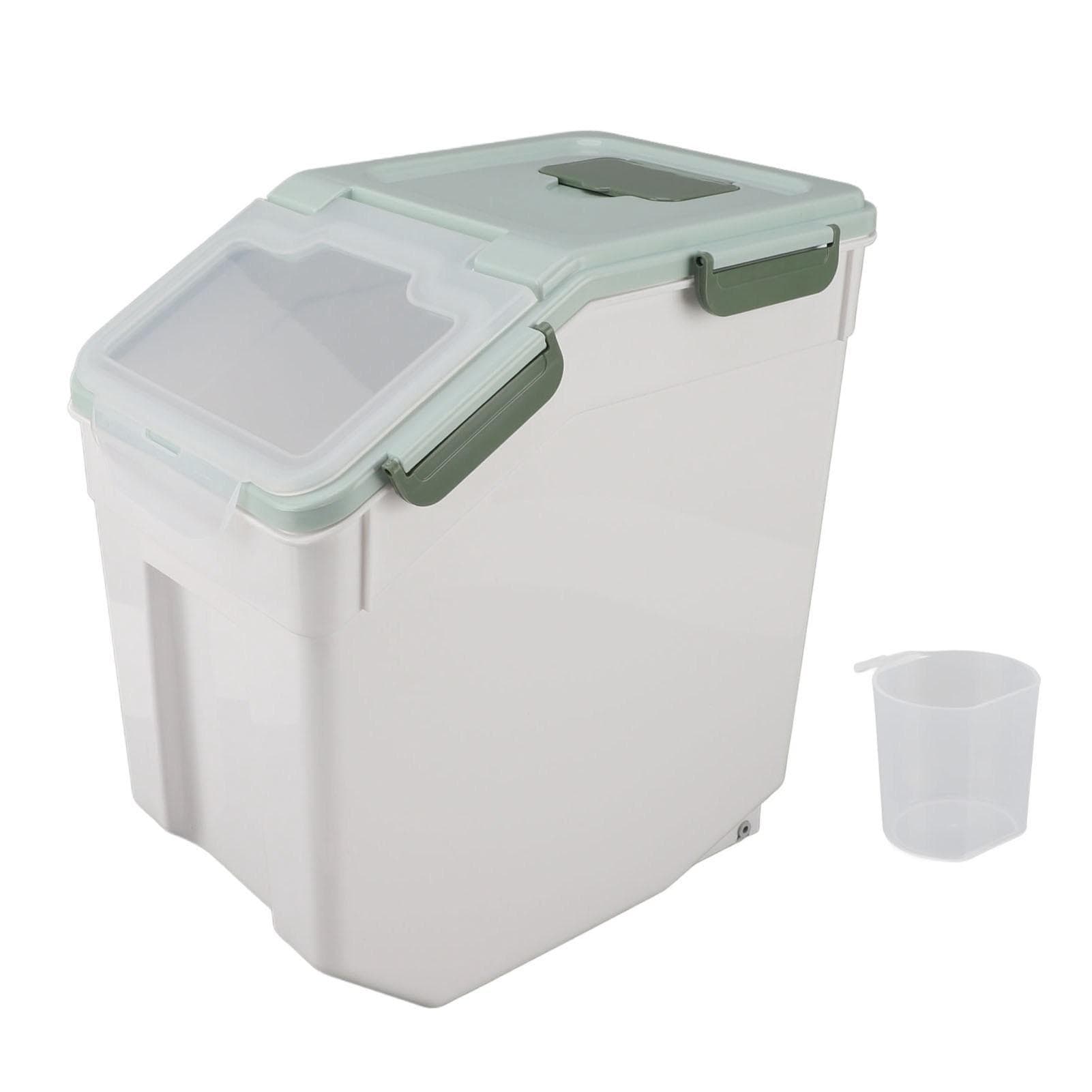Airtight Rice Container Thickened Rice Storage Bin with Easy Open Lid for Kitchen Grain Flour