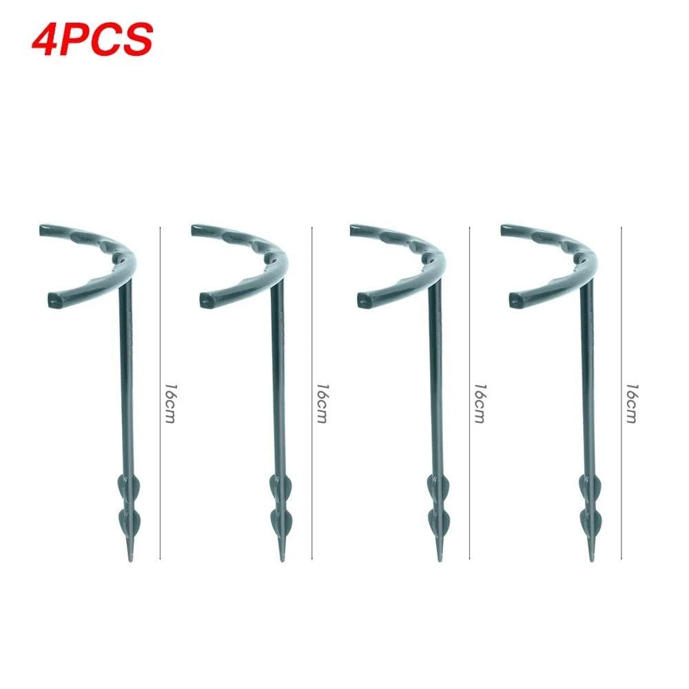 2/4PCS Plastic Plant Support Pile Frame Greenhouse Arrangement Semicircle Fixed Rod Indoor Flower Plant Vine Climbing Bracket 4PCS-S