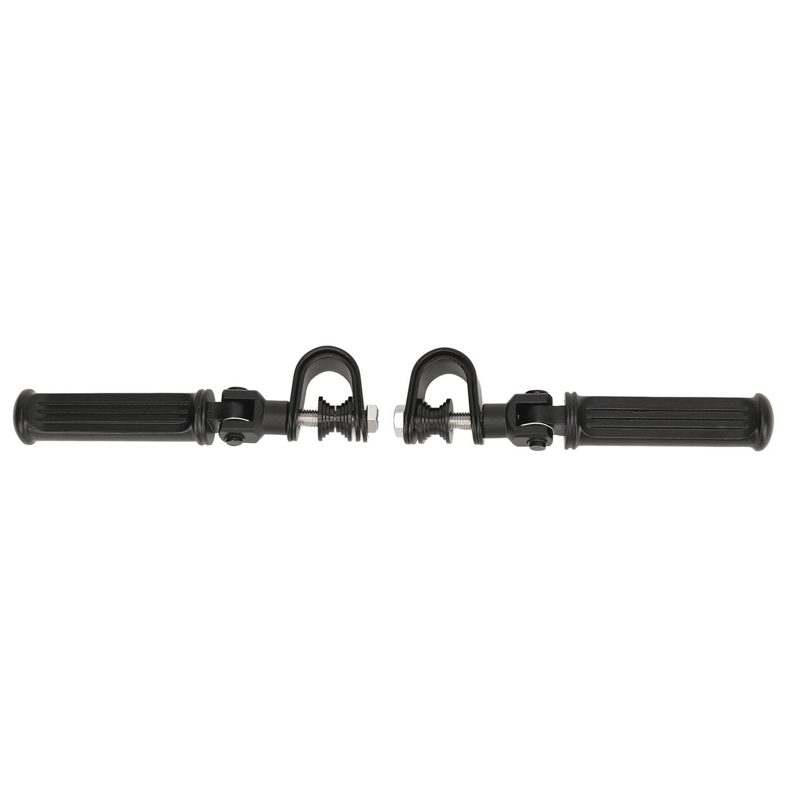 Motorcycle Highway Foot Pegs 25mm to 32mm Aluminum Alloy Universal Fit Engine Crash Bar Footrest black