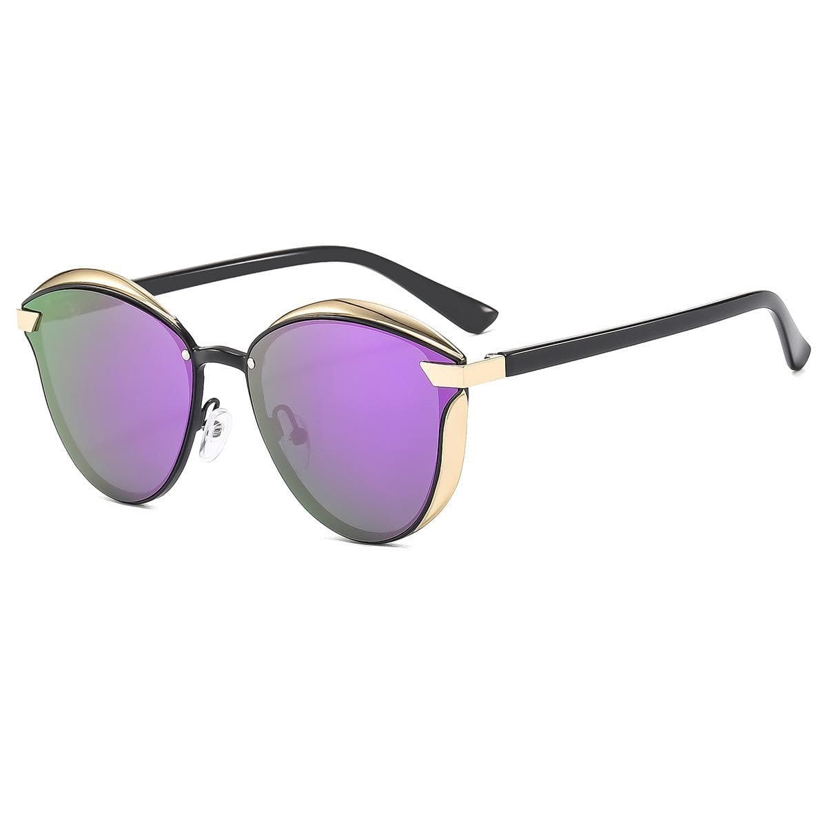 Fashionable Cat Eye Sunglasses for Women UV400 Protection Luxury High-end Frame Outdoor Street Photography