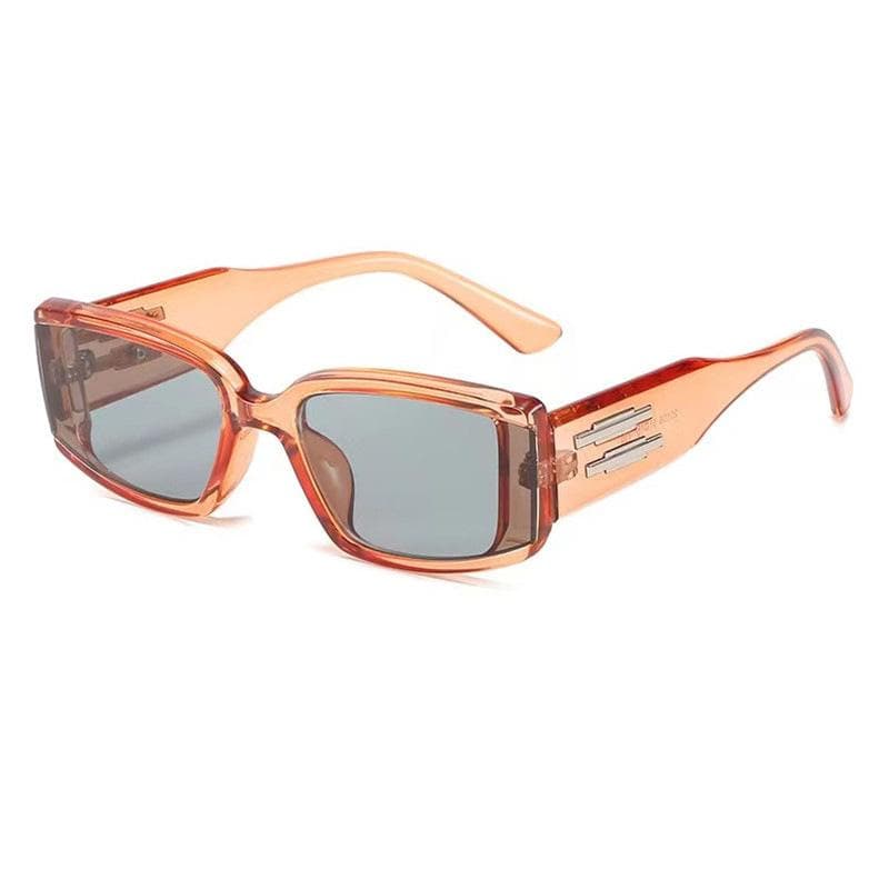 Vintage Rectangle Sunglasses for Women Men Designer Square Sun Glasses Anti Glare Shades Female Eyewear Fashion UV Protection MULTI