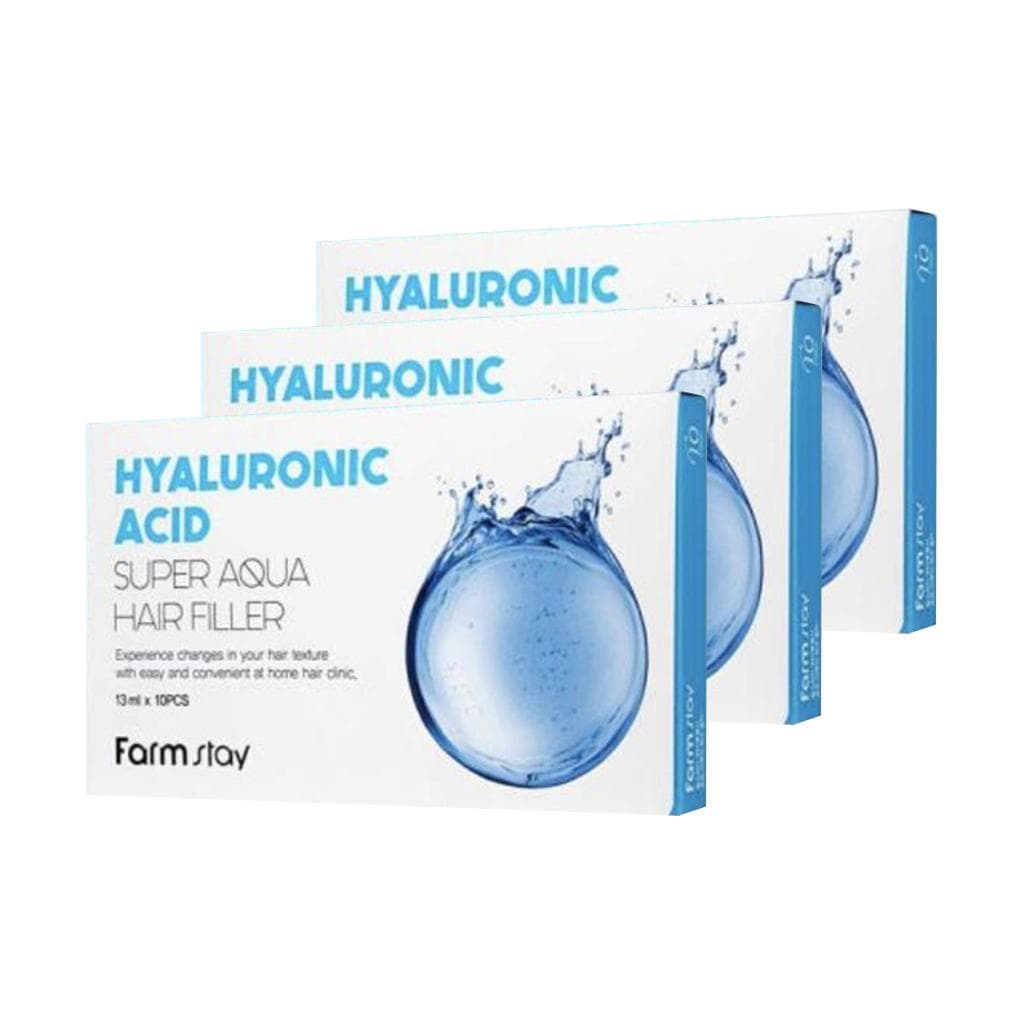 FARM STAY Hyaluronic Acid Super Aqua Hair Filler 13ml * 10pcs 3pcs