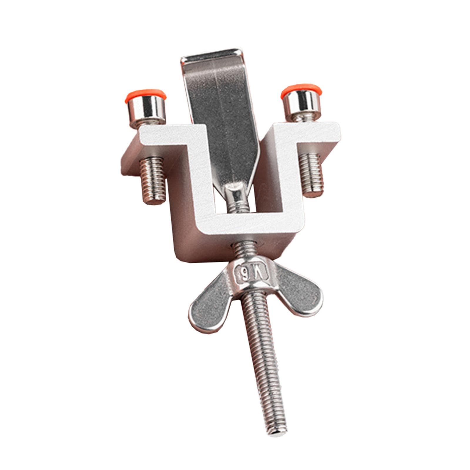 Portable Door Lock Dual Nut Adjustment Body Hotel Door Locks Self-Defense Door Stop Travel Anti-theft Door Stopper Safety Lock silver