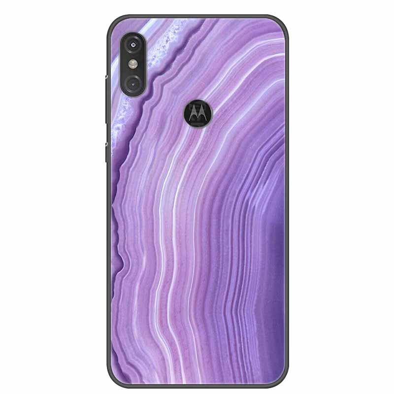 For Moto One Vision Case Luxury Silicone TPU Soft Cover Phone Case For Motorola Moto One Action Macro Shockproof Marble Coque Moto One