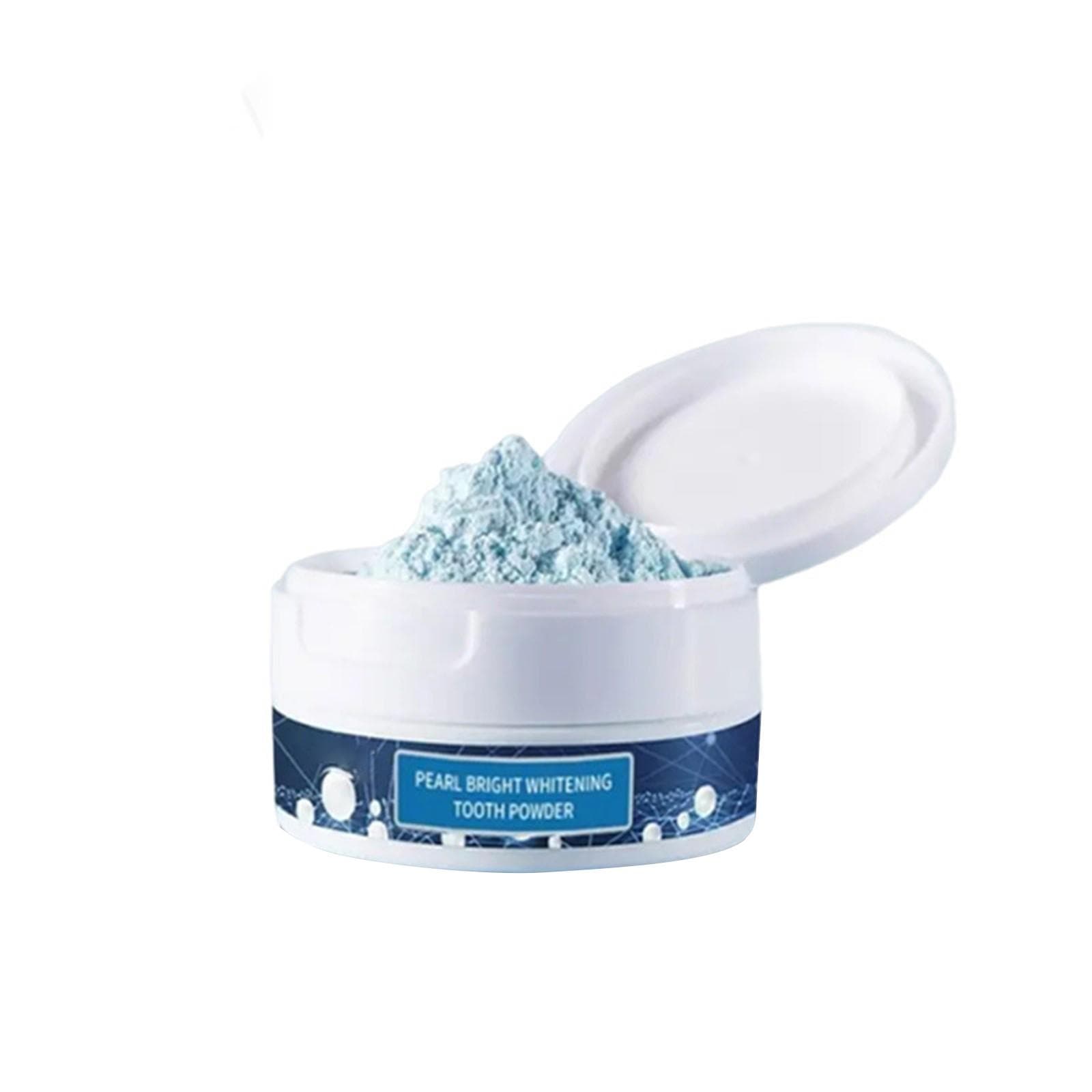 Pearl Mint Oral Care Tooth Cleaning Powder, Fresh Breath And Odor Removal, Teeth Cleaning And Stain Removal 50g blue