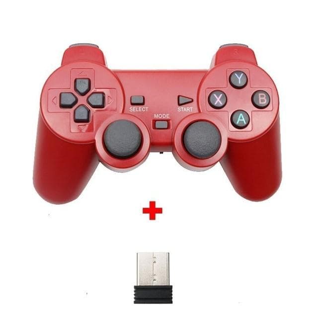 2.4G Wireless Gamepad Controller For PC/ PS3/ TV Box/ Android Phone Joystick For Super Console X Pro Video Game Console 4 red