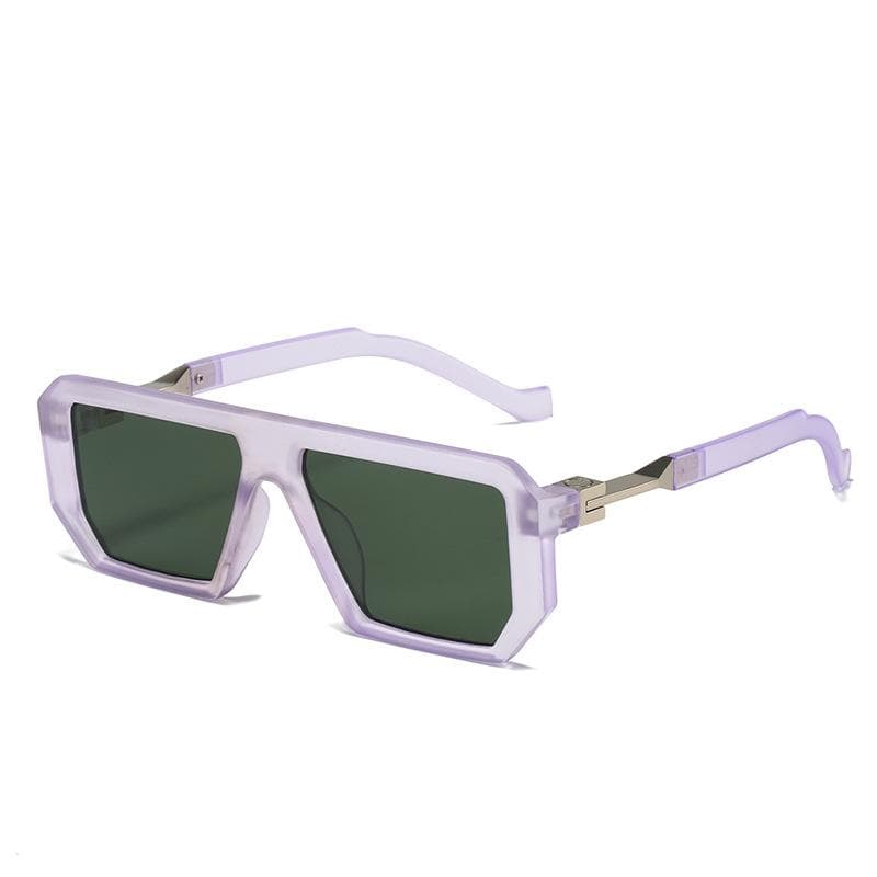 New Men Women Vintage Square Sunglasses UV Protection Retro Big Frame Eyewear Classic Geometry Rectangle Sun Glasses only 1pcs sunglasses