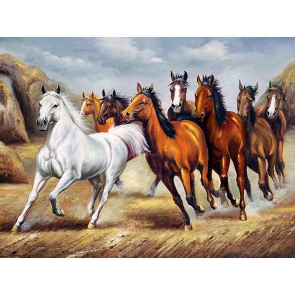 Diamond Painting Horse Manual Rhinestones Painting Diamond Embroidery Animal Hobby Rhinestone 20X30CM