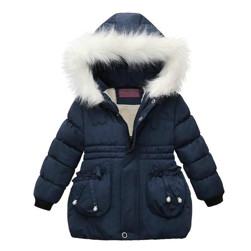 Girls Winter Jacket Children's Winter Coat Warm Clothing Kids Thick Cotton Coat 110cm